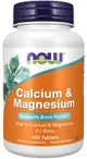 Supliment alimentar Now Foods Calcium & Magnesium, 100 comprimate foto
