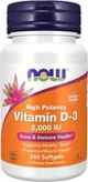 Supliment alimentar Now Foods Vitamin D-3 2000 IU, 240 capsule foto