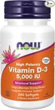 Vitamina D3 5000 UI Now Foods, 240 capsule foto