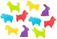 Набор мини-ковриков противоскользящих для ванной Roxy Kids Animals, 10 шт. foto