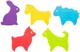 Набор мини-ковриков противоскользящих для ванной Roxy Kids Animals, 5 шт. foto