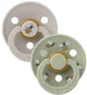 Set 2 suzete rotunde din latex BIBS Studio Colour Bumblebee - Mushroom/Sage (0-6 luni) foto