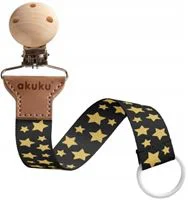 Держатель для пустышки Akuku Golden Stars foto