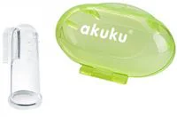 Силиконовая зубная щётка-напалечник Akuku Green foto