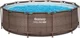 Бассейн Bestway STEEL PRO MAX Rattan, 366x100 см, 9150 л, металлический каркас foto
