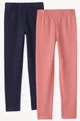 Orchestra Set 2 leggings pentru fete cu fleece Navy Blue foto