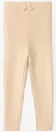 Orchestra Colanti din tricot reiat cu fundita pentru fete Heather Beige foto