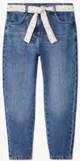 Orchestra Blugi din denim de tip mom fit cu esarfa decorativa pentru fete foto