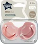 Ортодонтические силиконовые пустышки Tommee Tippee Moda Розовые (6-18 мес.), 2 шт. foto