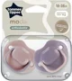 Suzete ortodontice din silicon Tommee Tippee Moda Roz/Mov (18-36 luni), 2 buc. foto