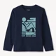 Orchestra Tricou cu maneci lungi pentru baieti Bleu marine foto