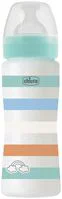 Biberon anti-colici Chicco Well Being Boy, flux rapid (4+ luni), 330 ml foto