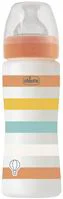 Biberon anti-colici Chicco Well Being Orange, flux rapid (4+ luni), 330 ml foto