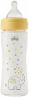 Biberon din sticla anti-colici Chicco Perfect Easy, flux lent (0+ luni), 240 ml foto