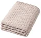 Patura tricotate din bumbac BabyOno Beige foto
