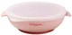 Farfurie din silicon cu ventuza si capac BabyOno Pink foto