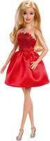 Papusa Barbie in rochie rosu rubin, editia 80 de ani foto