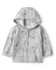 Carter's Hanorac cu gluga si fermoar Gray Dog Print foto