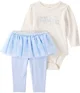 Carter's Set 2 piese Blue In My Princess Era - body si colanti cu fustita tutu foto