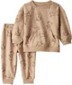 Carter's Set 2 piese Dog Brown - hanorac si pantaloni foto