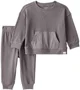 Carter's Set 2 piese tricot Grey Waffle - pantaloni si hanorac foto