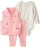 Carter's Комплект 3 в 1 Pink Bomber - жилет, штаны и боди foto