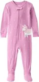 Carter's Pijama din bumbac cu botosei Mauve Cowgirl Cow foto