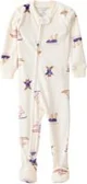 Carter's Pijama cu botosei Ivory Animal foto