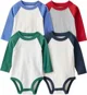 Carter's Set 4 body cu maneca lunga Raglan Stripes foto