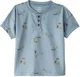Carter's Tricou Henley Blu Camping foto