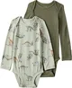 Carter's Set 2 body cu maneca lunga din viscoza PurelySoft Green Dino foto