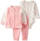 Carter’s Комплект 3 в 1 Pink Varsity Solid - куртка с длинными рукавами, штаны и боди foto
