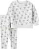 Carter's Set 2 piese Grey Bow - bluza si colanti foto