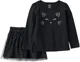 Carter's Комплект 2 в 1 Black Halloween Cat - блузка и юбка foto