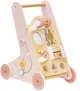 Antemergator din lemn cu activitati educative Viga Toys PolarB Pink foto