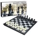 Joc de masa Board Games Sah magnetic alb-negru foto