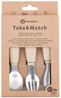 Set tacamuri din otel inoxidabil Petite&Mars Take&Match Desert Sand (12+ luni) foto