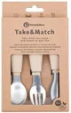 Set tacamuri din otel inoxidabil Petite&Mars Take&Match Desert Sand (12+ luni) foto