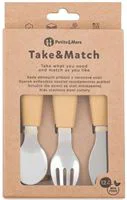 Set tacamuri din otel inoxidabil Petite&Mars Take&Match Intense Ochre (12+ luni) foto