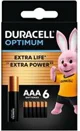 Baterii Duracell Optimum tip AAA, 6 buc. foto
