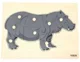 Puzzle din lemn Viga Toys Montessori Hipopotam foto