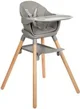 Стульчик для кормления 6 в 1 KikkaBoo Woody Grey foto