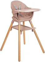 Стульчик для кормления 6 в 1 KikkaBoo Woody Pink foto