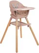 Scaun de masa 6 in 1 KikkaBoo Woody Pink foto