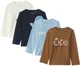 Orchestra Set 4 bluze cu maneca lunga Penguin Multicolor foto