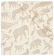 Простыня на резинке Jollein Jersey Animals Nougat, 40/50x80/90 см foto