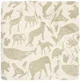 Простыня на резинке Jollein Jersey Animals Olive Green, 40/50x80/90 см foto