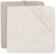 Простыни на резинке Jollein Jersey Oatmeal/Sand, 40/50x80/90 см, 2 шт. foto