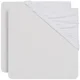 Простыни на резинке Jollein Jersey White, 40/50x80/90 см, 2 шт. foto