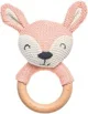 Деревянный прорезыватель Jollein Deer Pale Pink foto